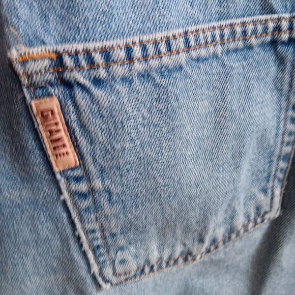 Women's 34/20W Short Vintage Gitano Tapered Denim Jeans 38x29 1990's Faded - Picture 4 of 8